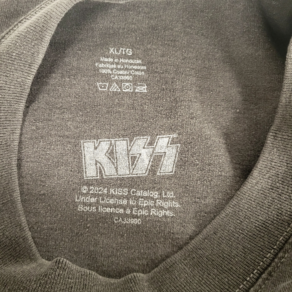KISS Band Merch Dark Retro Gray Color, Band Concert Tour Modern 2XL - Picture 3 of 6